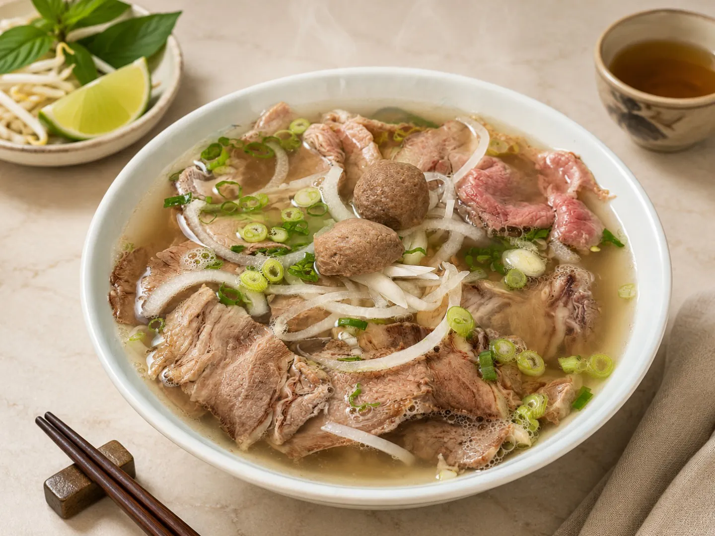 Special Combination Pho at Namson Asian Fusion , an Asian Fusion Restaurant in Redmond